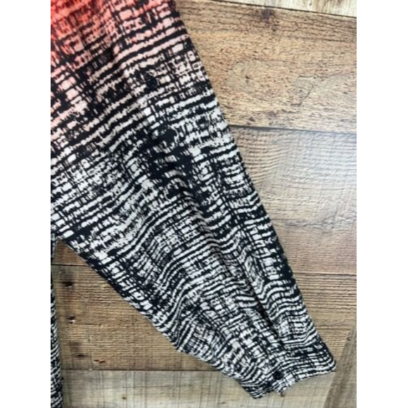 Calvin Klein Red and Black Button-Up Blouse - Picture 8 of 12